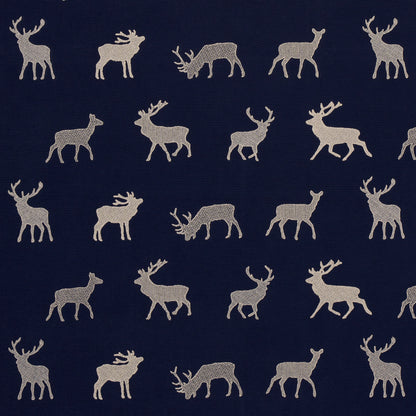 SCHUMACHER  LUXE LODGE CARIBOU EMBROIDERY EMBROIDERIES EMBROIDERIES NAVY   - 67162