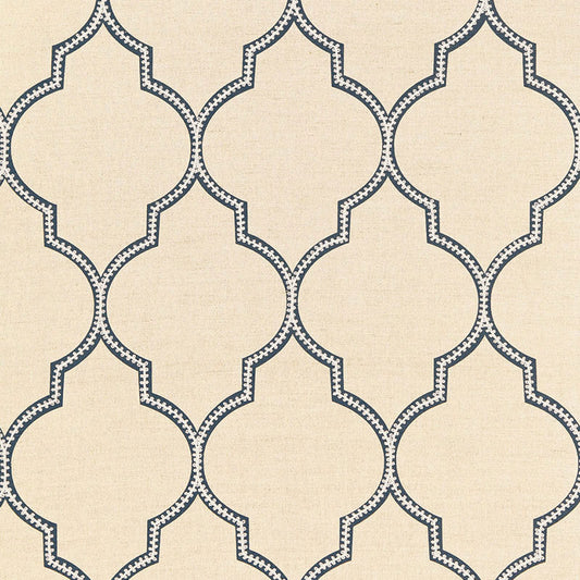 SCHUMACHER  AU NATUREL ALGIERS EMBROIDERY EMBROIDERIES EMBROIDERIES INDIGO   - 67330