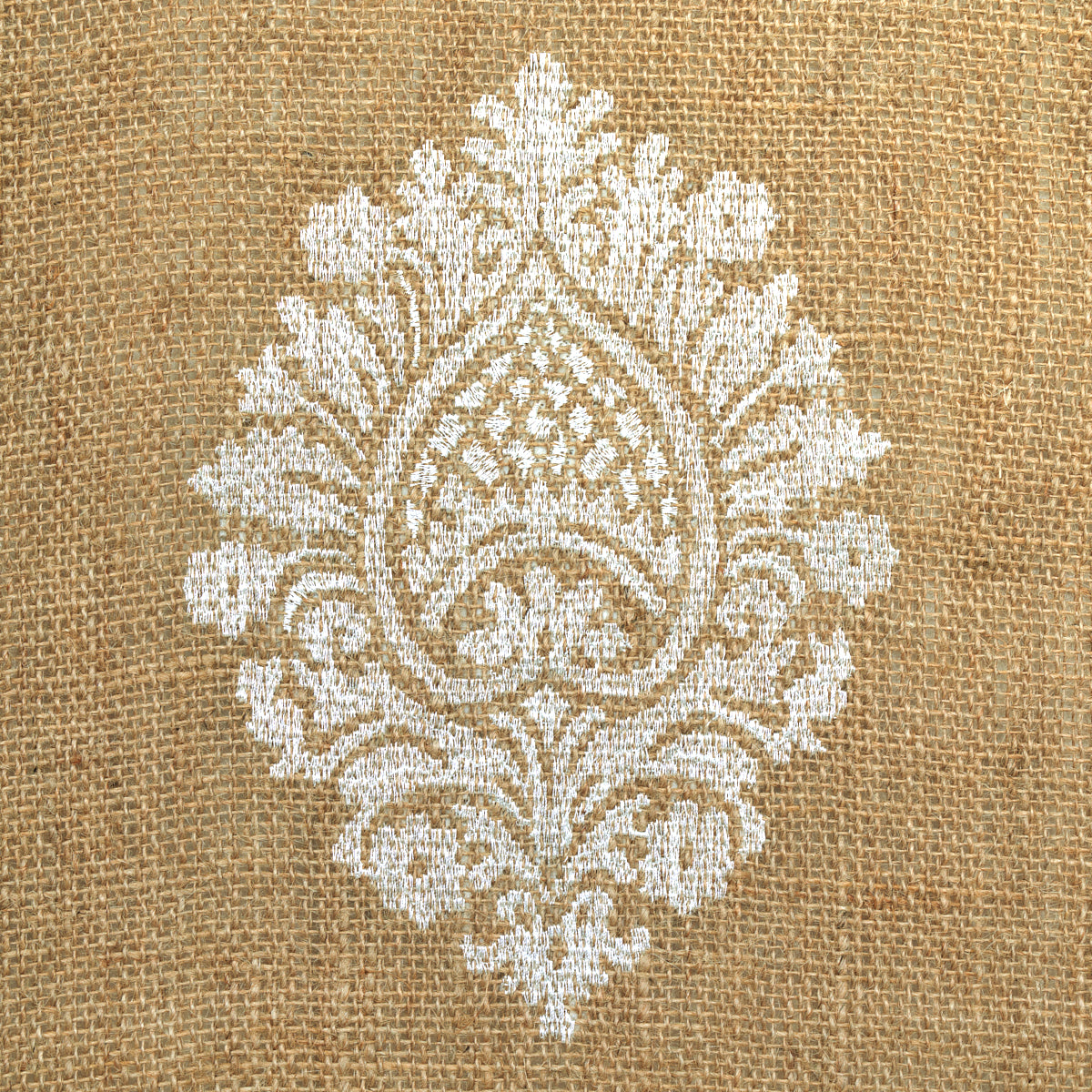 SCHUMACHER  AU NATUREL SAVANNA JUTE EMBROIDERED SHEER SHEERS & CASEMENTS SHEERS & CASEMENTS JUTE   - 67340