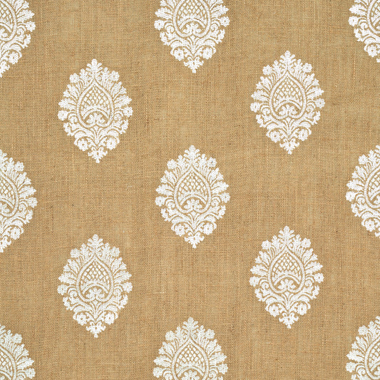 SCHUMACHER  AU NATUREL SAVANNA JUTE EMBROIDERED SHEER SHEERS & CASEMENTS SHEERS & CASEMENTS JUTE   - 67340