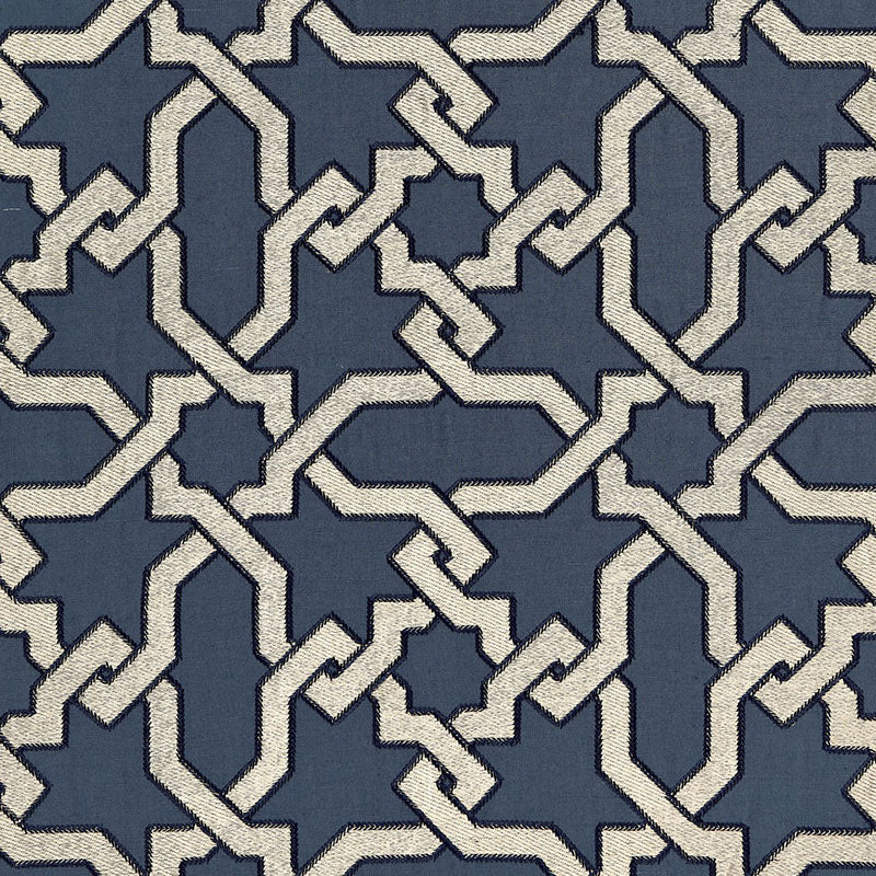 SCHUMACHER  AU NATUREL CORDOBA EMBROIDERY EMBROIDERIES EMBROIDERIES INDIGO   - 67570