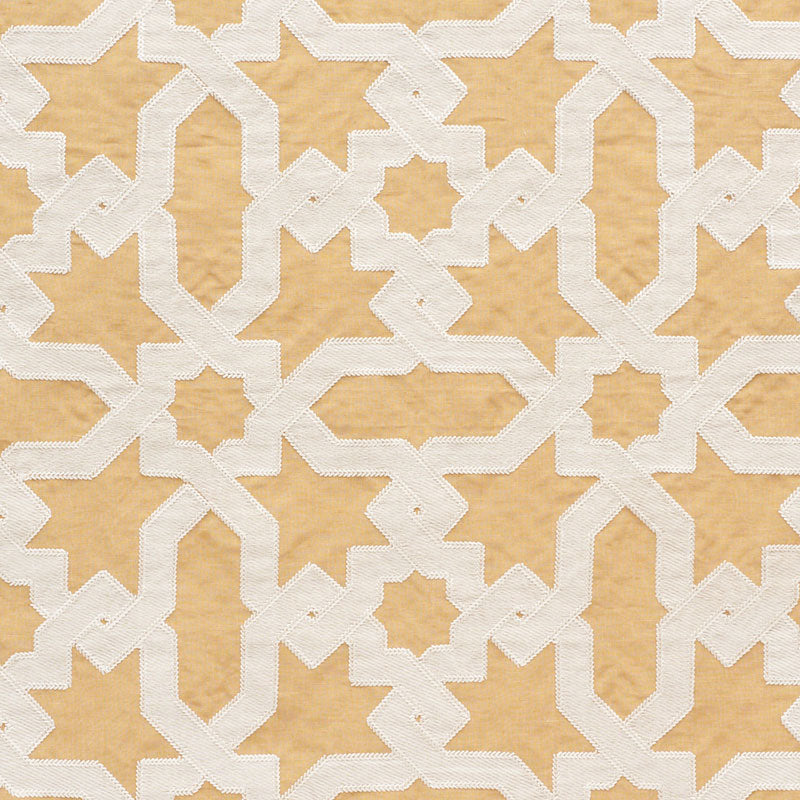 SCHUMACHER  AU NATUREL CORDOBA EMBROIDERY EMBROIDERIES EMBROIDERIES OCHRE   - 67575