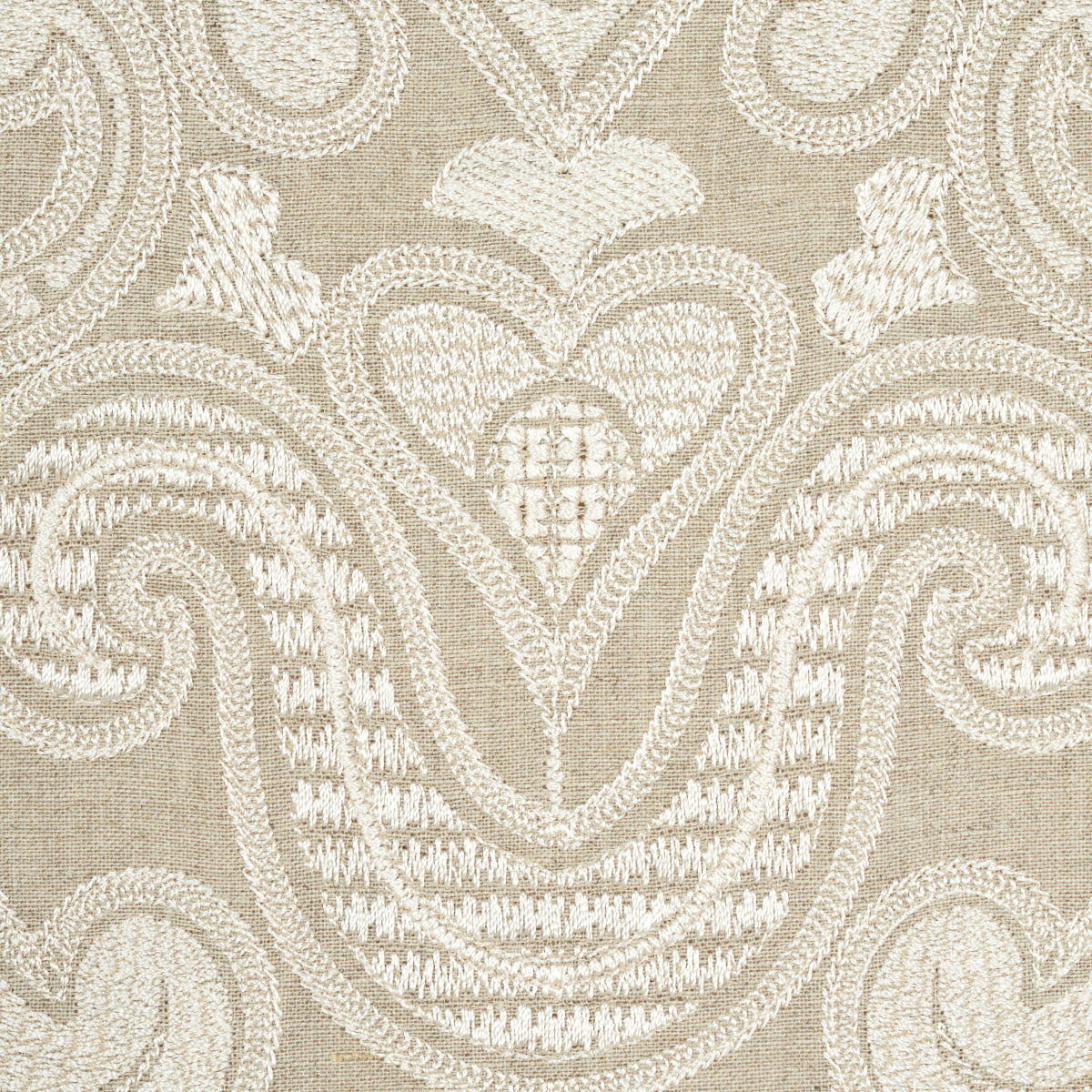 SCHUMACHER  AU NATUREL ANGKOR EMBROIDERY EMBROIDERIES EMBROIDERIES LINEN   - 67581