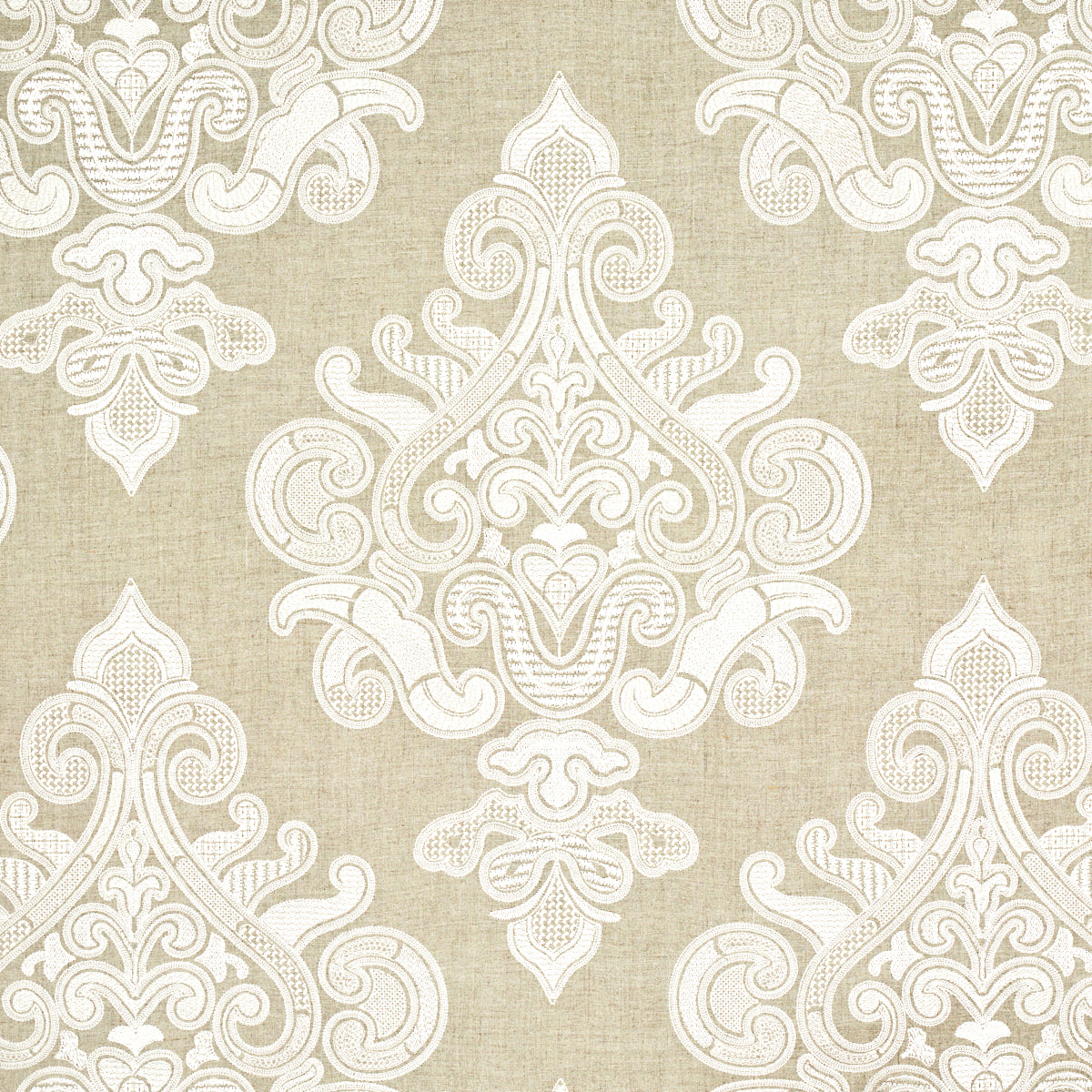 SCHUMACHER  AU NATUREL ANGKOR EMBROIDERY EMBROIDERIES EMBROIDERIES LINEN   - 67581