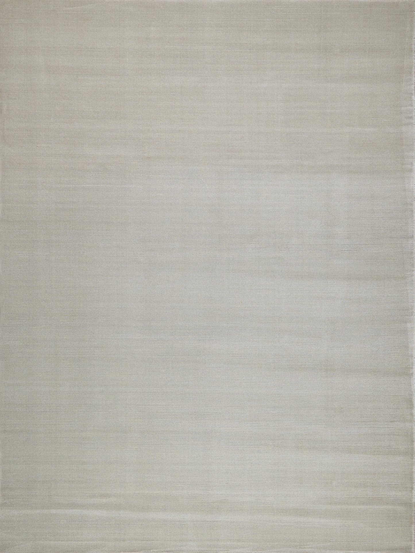 Beige hand loomed rug with subtle tonal stripes; neutral decor for living room or bedroom; 6' x 9'.