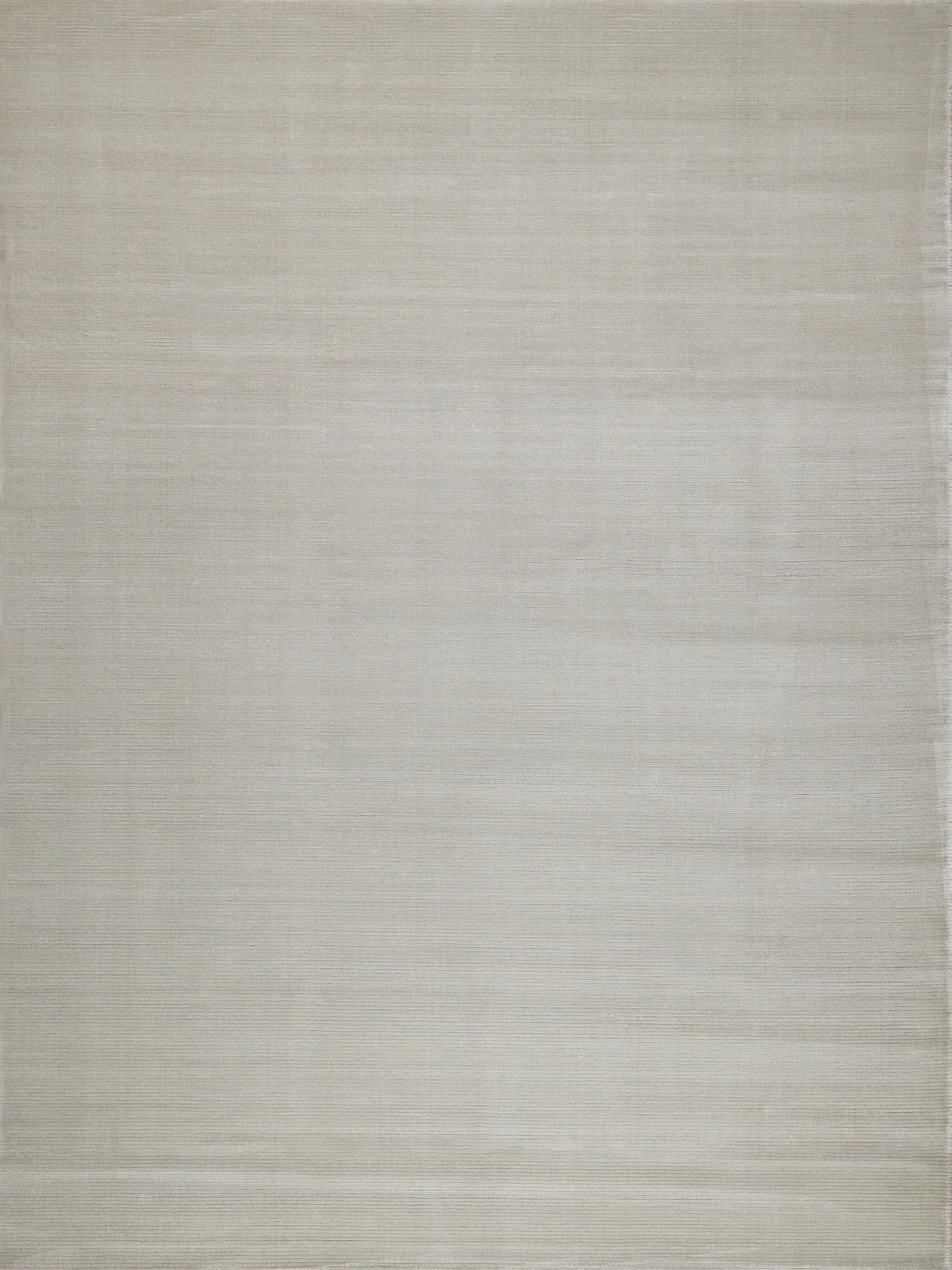 Beige hand loomed rug with subtle tonal stripes; neutral decor for living room or bedroom; 6' x 9'.