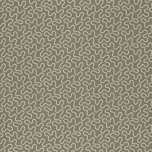 SCHUMACHER  AU NATUREL MEANDER EMBROIDERY EMBROIDERIES EMBROIDERIES PEAT   - 67602