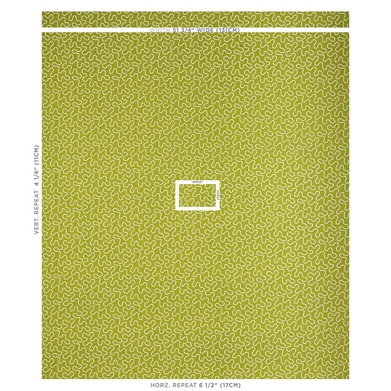 SCHUMACHER  HAPPY TOGETHER MEANDER EMBROIDERY EMBROIDERIES EMBROIDERIES LEAF   - 67604