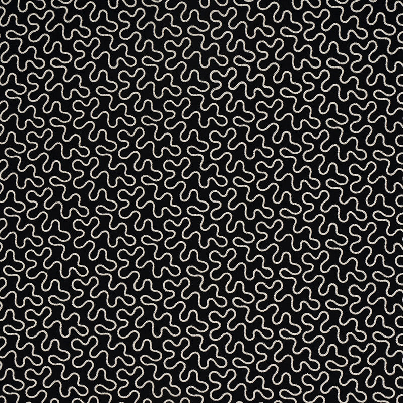 SCHUMACHER  HAPPY TOGETHER MEANDER EMBROIDERY EMBROIDERIES EMBROIDERIES BLACK   - 67605