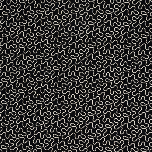 SCHUMACHER  HAPPY TOGETHER MEANDER EMBROIDERY EMBROIDERIES EMBROIDERIES BLACK   - 67605