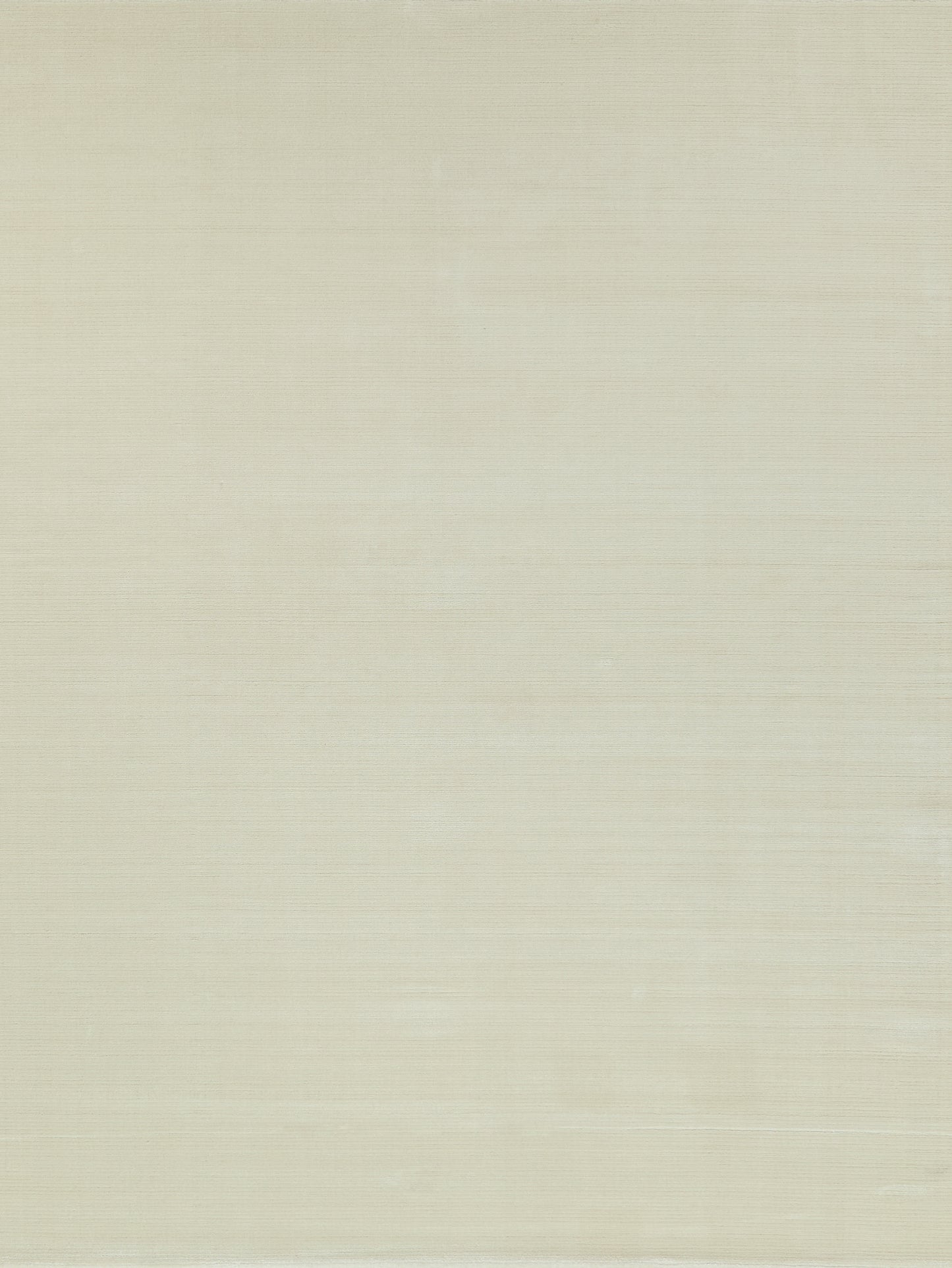 Cream-beige linen-like rug texture with subtle horizontal weave on a neutral background.