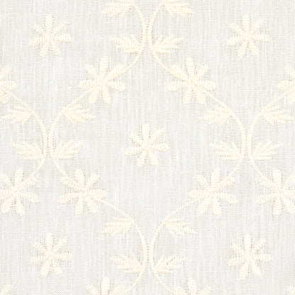SCHUMACHER  ESSENTIALS: SHEERS & CASEMENTS Cellini Embroidered Sheer WOVEN WOVEN IVORY   - 67620