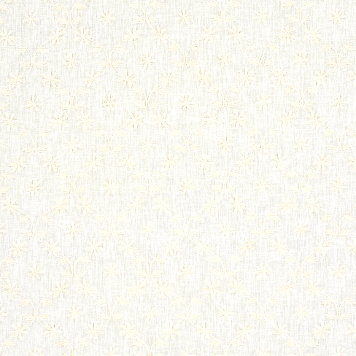 SCHUMACHER  ESSENTIALS: SHEERS & CASEMENTS Cellini Embroidered Sheer WOVEN WOVEN IVORY   - 67620