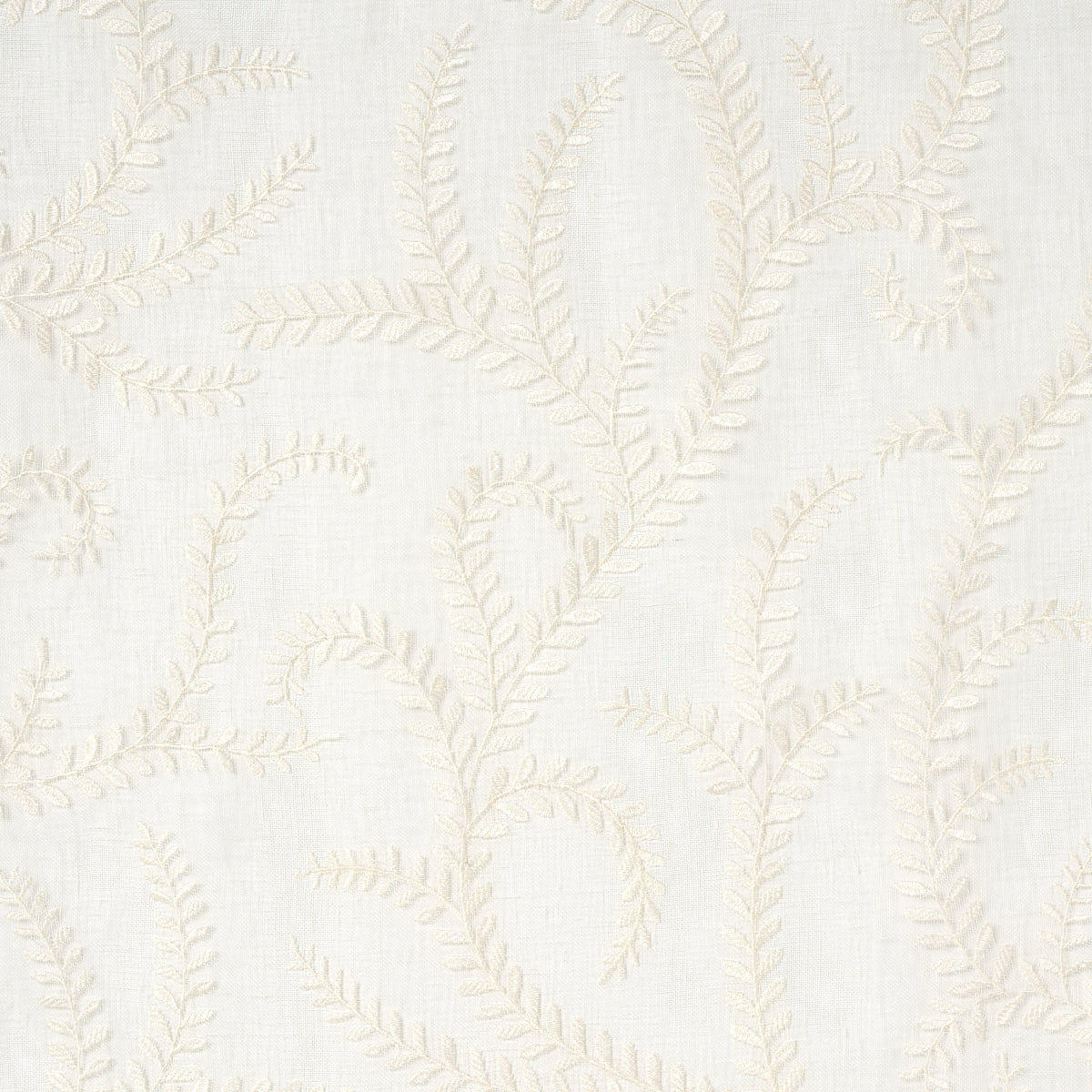 SCHUMACHER  ESSENTIALS: SHEERS & CASEMENTS II Boboli Embroidered Sheer EMBROIDERIES,SHEERS & CASEMENTS EMBROIDERIES,SHEERS & CASEMENTS IVORY   - 67760