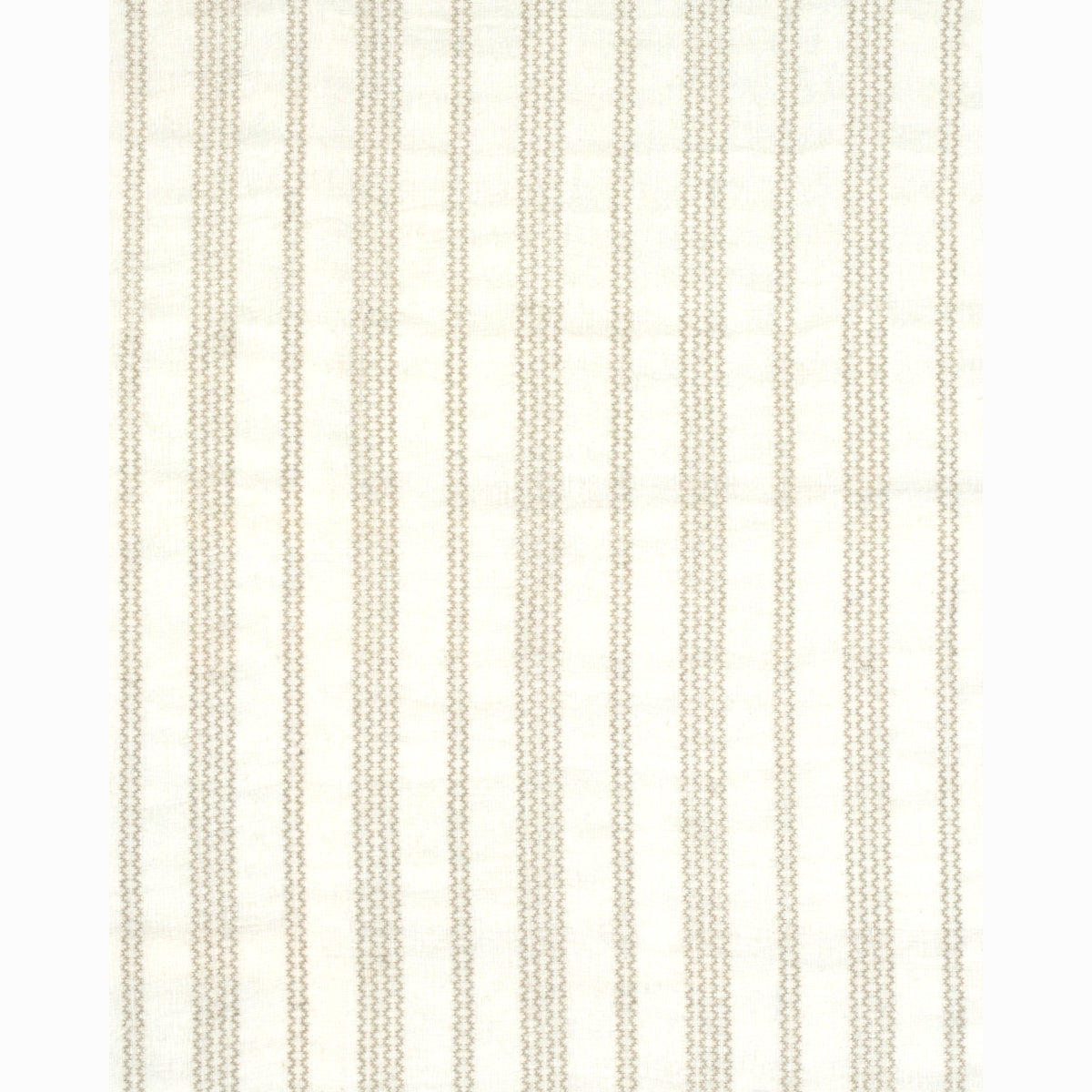 SCHUMACHER  ESSENTIALS: SHEERS & CASEMENTS PIERO STRIPE EMBROIDERED SHEER SHEERS & CASEMENTS SHEERS & CASEMENTS PEARL   - 67880