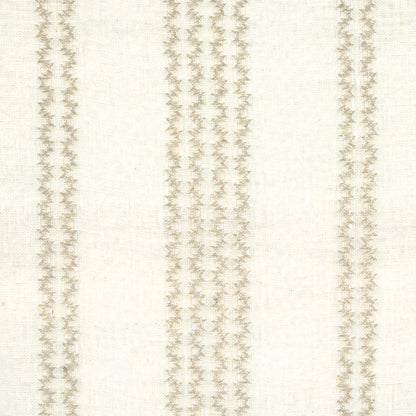 SCHUMACHER  ESSENTIALS: SHEERS & CASEMENTS PIERO STRIPE EMBROIDERED SHEER SHEERS & CASEMENTS SHEERS & CASEMENTS PEARL   - 67880