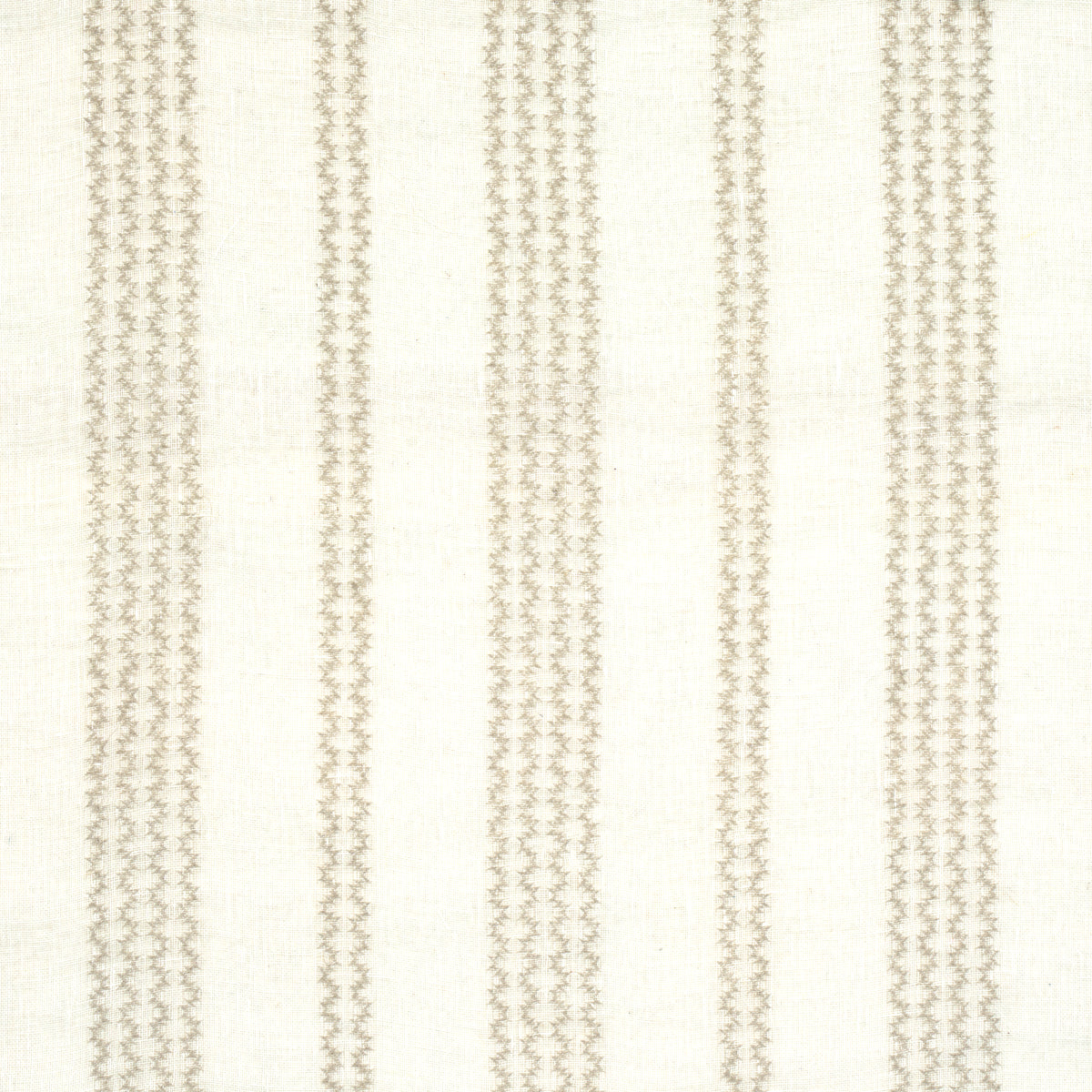 SCHUMACHER  ESSENTIALS: SHEERS & CASEMENTS PIERO STRIPE EMBROIDERED SHEER SHEERS & CASEMENTS SHEERS & CASEMENTS PEARL   - 67880
