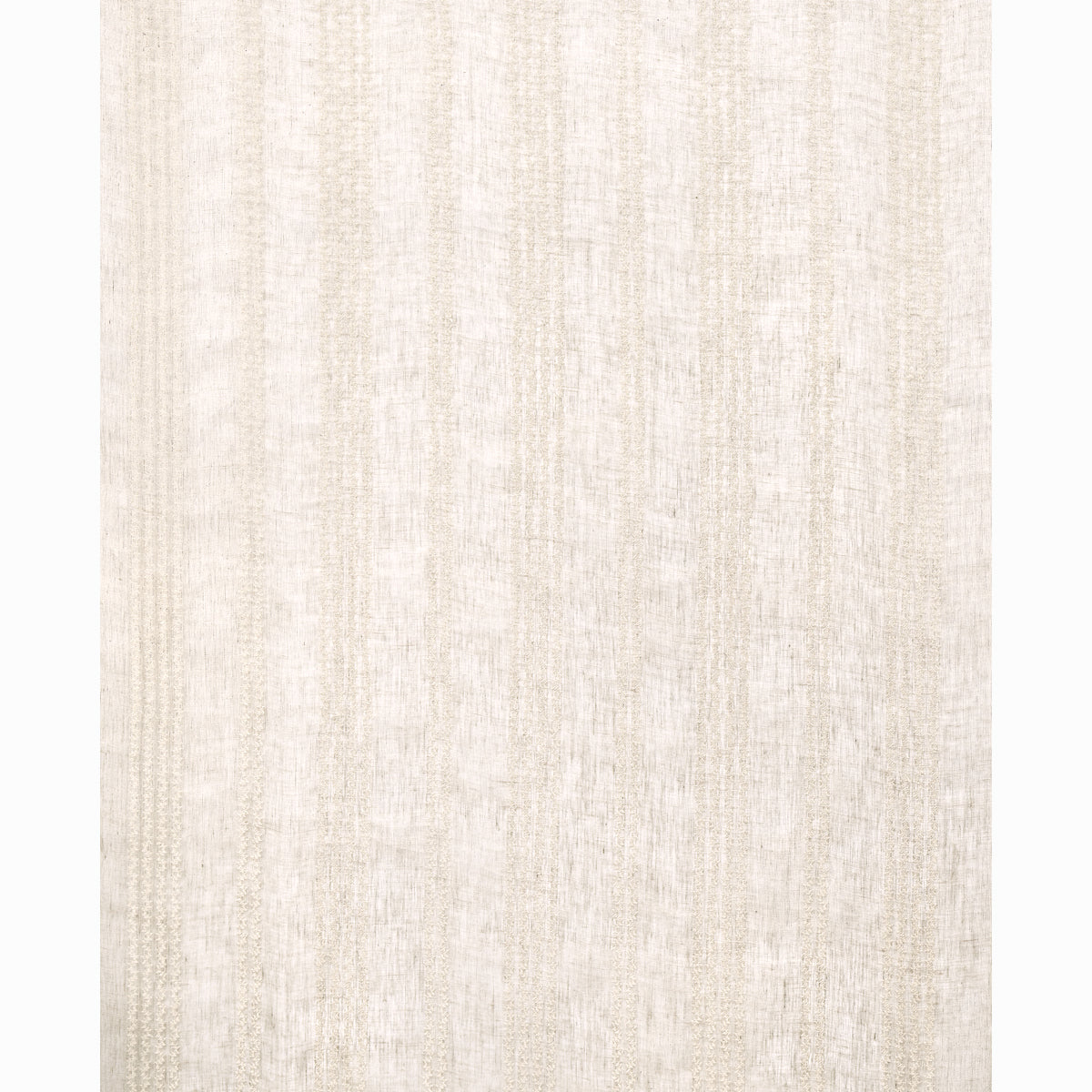 SCHUMACHER  ESSENTIALS: SHEERS & CASEMENTS PIERO STRIPE EMBROIDERED SHEER SHEERS & CASEMENTS SHEERS & CASEMENTS LINEN   - 67881