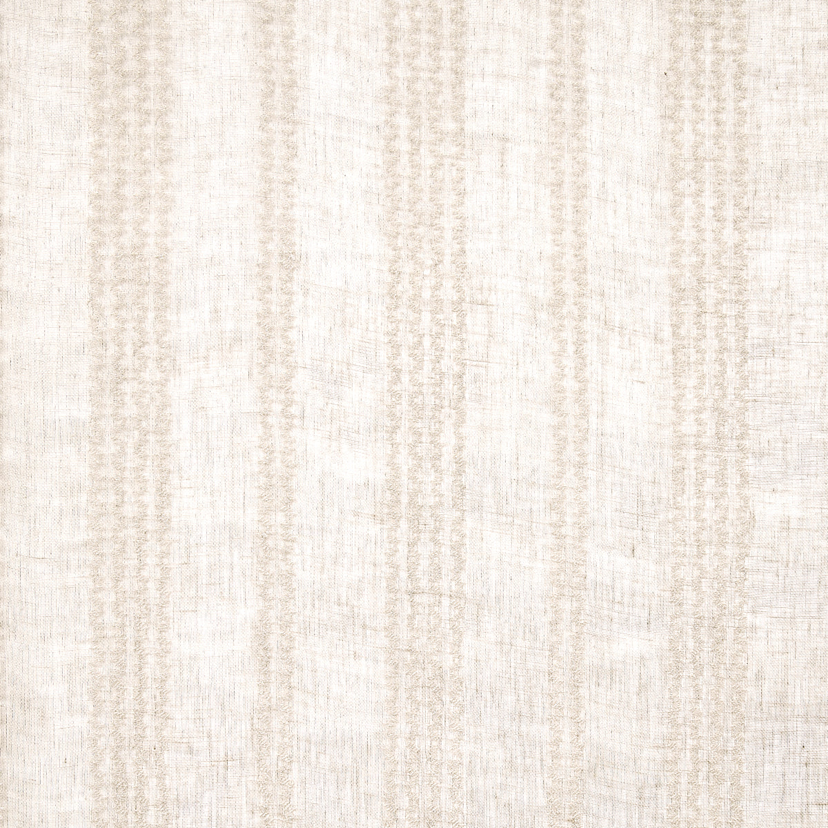 SCHUMACHER  ESSENTIALS: SHEERS & CASEMENTS PIERO STRIPE EMBROIDERED SHEER SHEERS & CASEMENTS SHEERS & CASEMENTS LINEN   - 67881