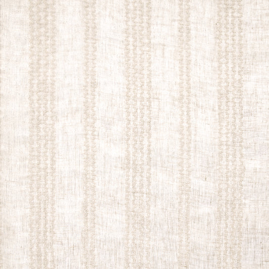 SCHUMACHER  ESSENTIALS: SHEERS & CASEMENTS PIERO STRIPE EMBROIDERED SHEER SHEERS & CASEMENTS SHEERS & CASEMENTS LINEN   - 67881