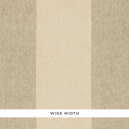 SCHUMACHER  ESSENTIALS: SHEERS & CASEMENTS VISTA LINEN STRIPE CASEMENT SHEERS & CASEMENTS SHEERS & CASEMENTS FLAX   - 67940