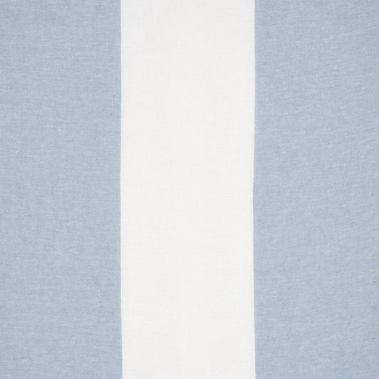 SCHUMACHER  STRIPES REVISITS VISTA LINEN STRIPE CASEMENT SHEERS & CASEMENTS SHEERS & CASEMENTS SKY AND WHITE   - 67943