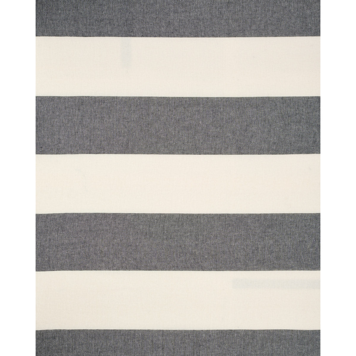 Grey & cream striped woven textile with bold horizontal bands, modern casual decor.