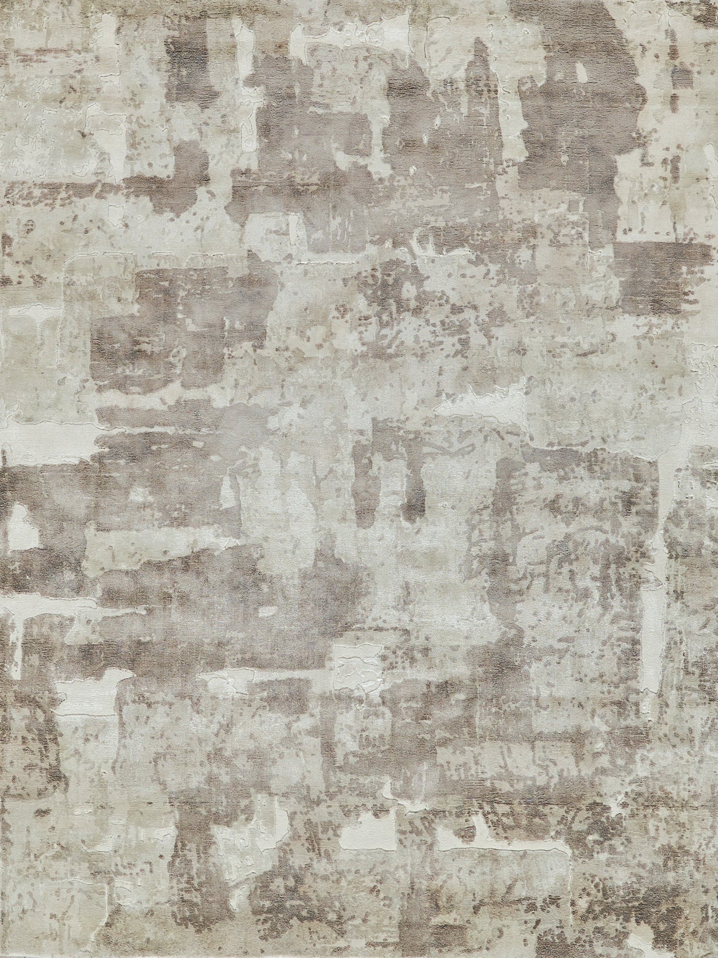 Beige papyrus-toned indoor hand-loomed rug with subtle woven texture; 4' x 6'.