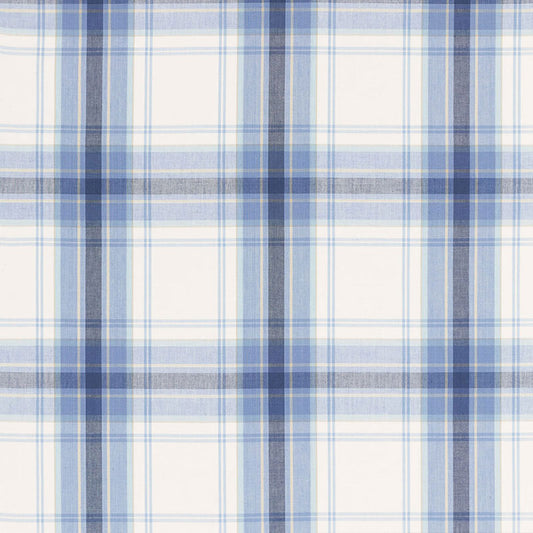 SCHUMACHER  CALYPSO ST. MARTIN PLAID PATTERN WOVENS PATTERN WOVENS CORNFLOWER   - 68072