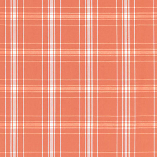 SCHUMACHER  CALYPSO BELIZE PLAID PATTERN WOVENS PATTERN WOVENS ORANGE   - 68093