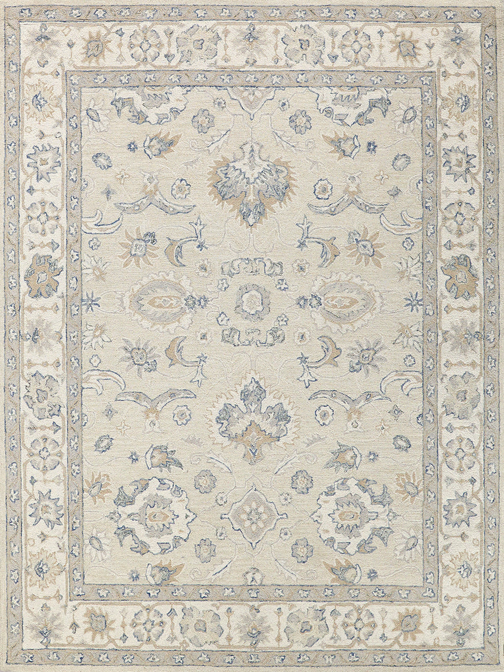 EXQUISITE RUGS   Marietta Oushak Indoor Hand Tufted    - 6822-4'X6'