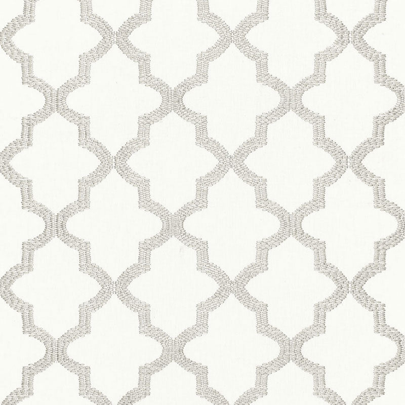 SCHUMACHER  CHROMA TANGIER EMBROIDERY EMBROIDERIES EMBROIDERIES SILVER   - 68343