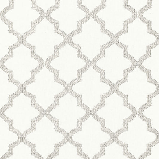 SCHUMACHER  CHROMA TANGIER EMBROIDERY EMBROIDERIES EMBROIDERIES SILVER   - 68343