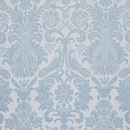SCHUMACHER  NEW TRADITIONAL ANNA DAMASK PATTERN WOVEN PATTERN WOVEN SOFT BLUE   - 68437