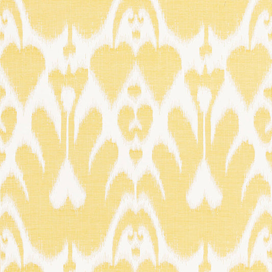 SCHUMACHER  IKAT COLLECTION LELA COTTON IKAT PATTERN WOVENS PATTERN WOVENS CANARY   - 68580