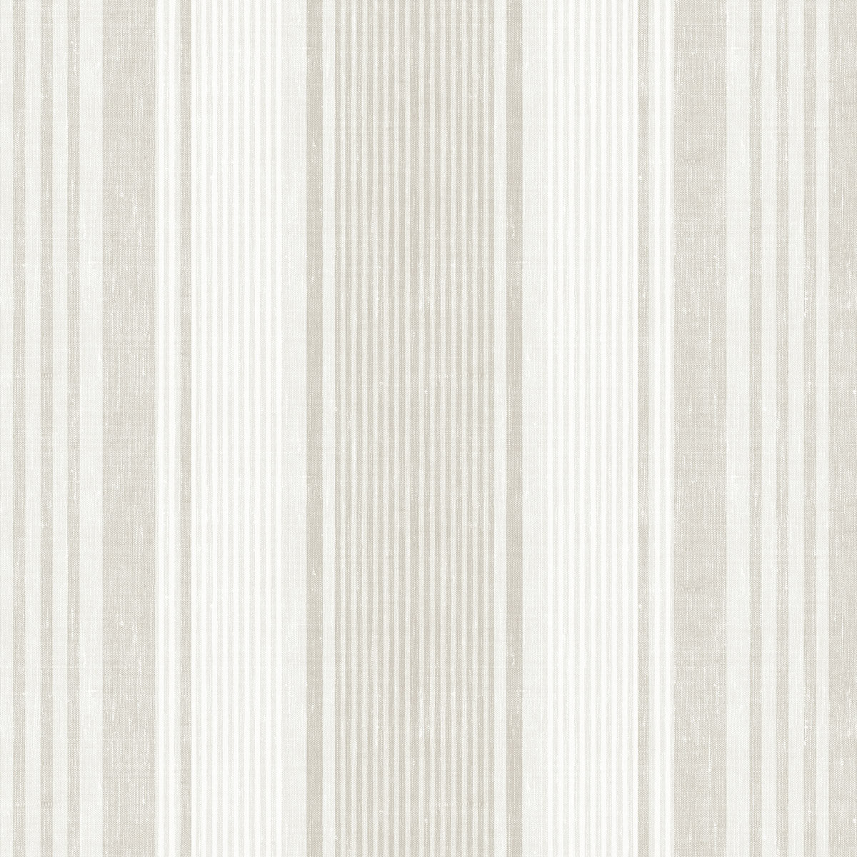 SCHUMACHER WALLCOVERING  BORASTAPETER LINEN STRIPE   NATURAL   - 6861