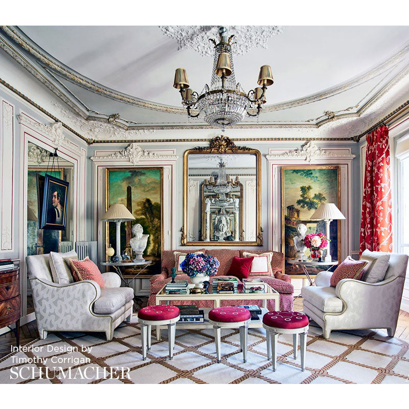 SCHUMACHER  TIMOTHY CORRIGAN PARC MONCEAU PATTERN WOVENS,SILKS & SATIN PATTERN WOVENS,SILKS & SATIN CIEL   - 68620