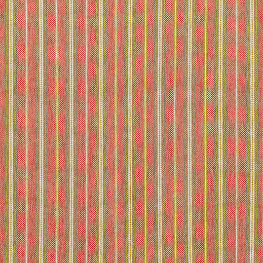 SCHUMACHER  CHROMA TOSCANA STRIPE PATTERN WOVENS,CHENILLE PATTERN WOVENS,CHENILLE TUSCAN RED   - 68730