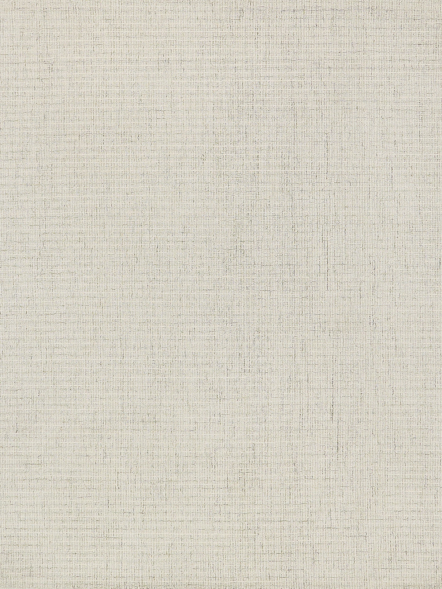 Beige rug with hand-tufted texture and subtle crosshatch pattern; light neutral tones; 6' x 9'.