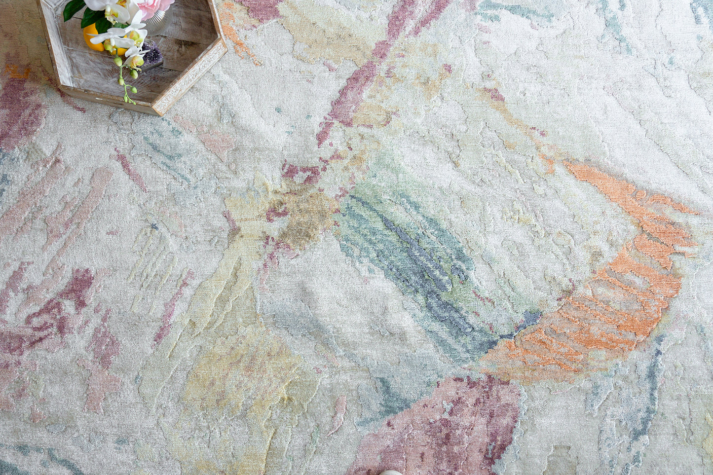 EXQUISITE RUGS   Floor Art Indoor Hand Knotted    - 6880-4'X6'