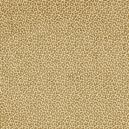 Leopard print fabric pattern in tan and brown; faux fur-style textile suitable for clothing or décor.