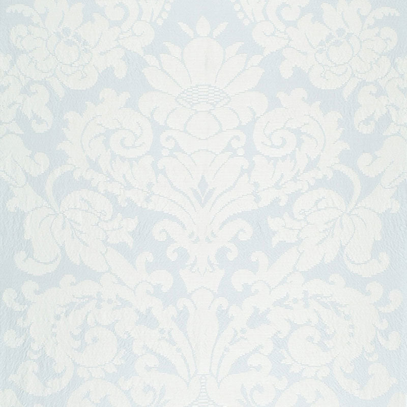 SCHUMACHER  TIMOTHY CORRIGAN CHATEAU SILK DAMASK PATTERN WOVENS PATTERN WOVENS CIEL   - 68880