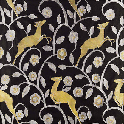 SCHUMACHER  125TH ANNIVERSARY LES GAZELLES AU BOIS PATTERN WOVENS PATTERN WOVENS NOIR   - 68910