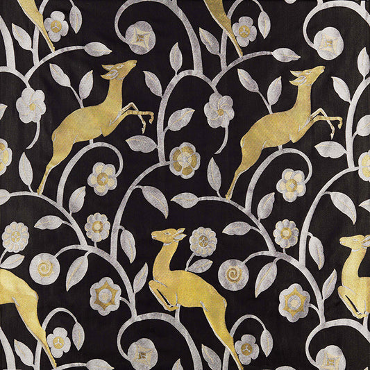 SCHUMACHER  125TH ANNIVERSARY LES GAZELLES AU BOIS PATTERN WOVENS PATTERN WOVENS NOIR   - 68910