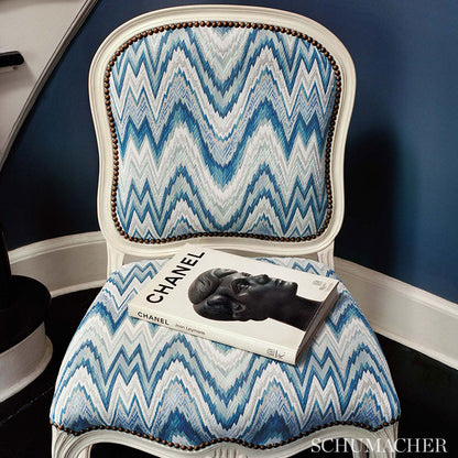 SCHUMACHER  125TH ANNIVERSARY VALKYRIE FLAME STITCH PATTERN WOVENS PATTERN WOVENS DELFT   - 68940