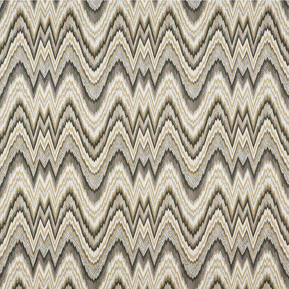 SCHUMACHER FABRIC  125TH ANNIVERSARY VALKYRIE FLAME STITCH   SHALE   - 68941