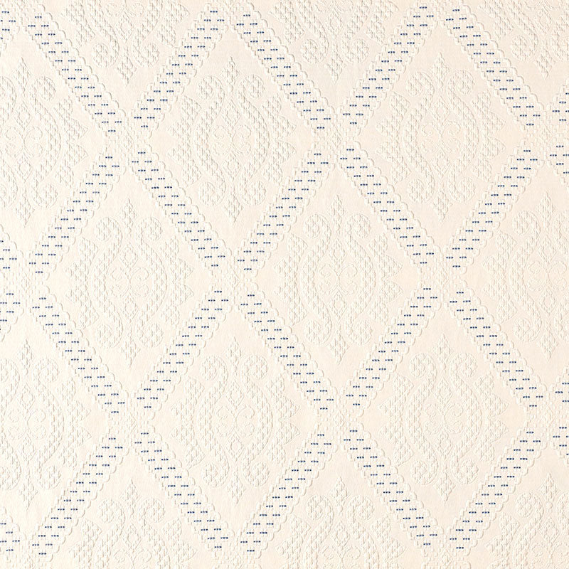 SCHUMACHER  COUNTRY CHIC EUGENIE MATELASSESE IVORY / BLEU   - 69131