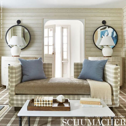 SCHUMACHER  COUNTRY CHIC IMOGEN PATTERN WOVENS PATTERN WOVENS LINEN   - 69152