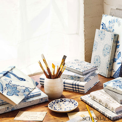 SCHUMACHER  COUNTRY CHIC IMOGEN PATTERN WOVENS PATTERN WOVENS INDIGO   - 69154