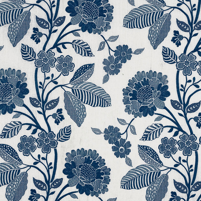 SCHUMACHER  COUNTRY CHIC ELSPETH PLAINS PLAINS INDIGO   - 69162